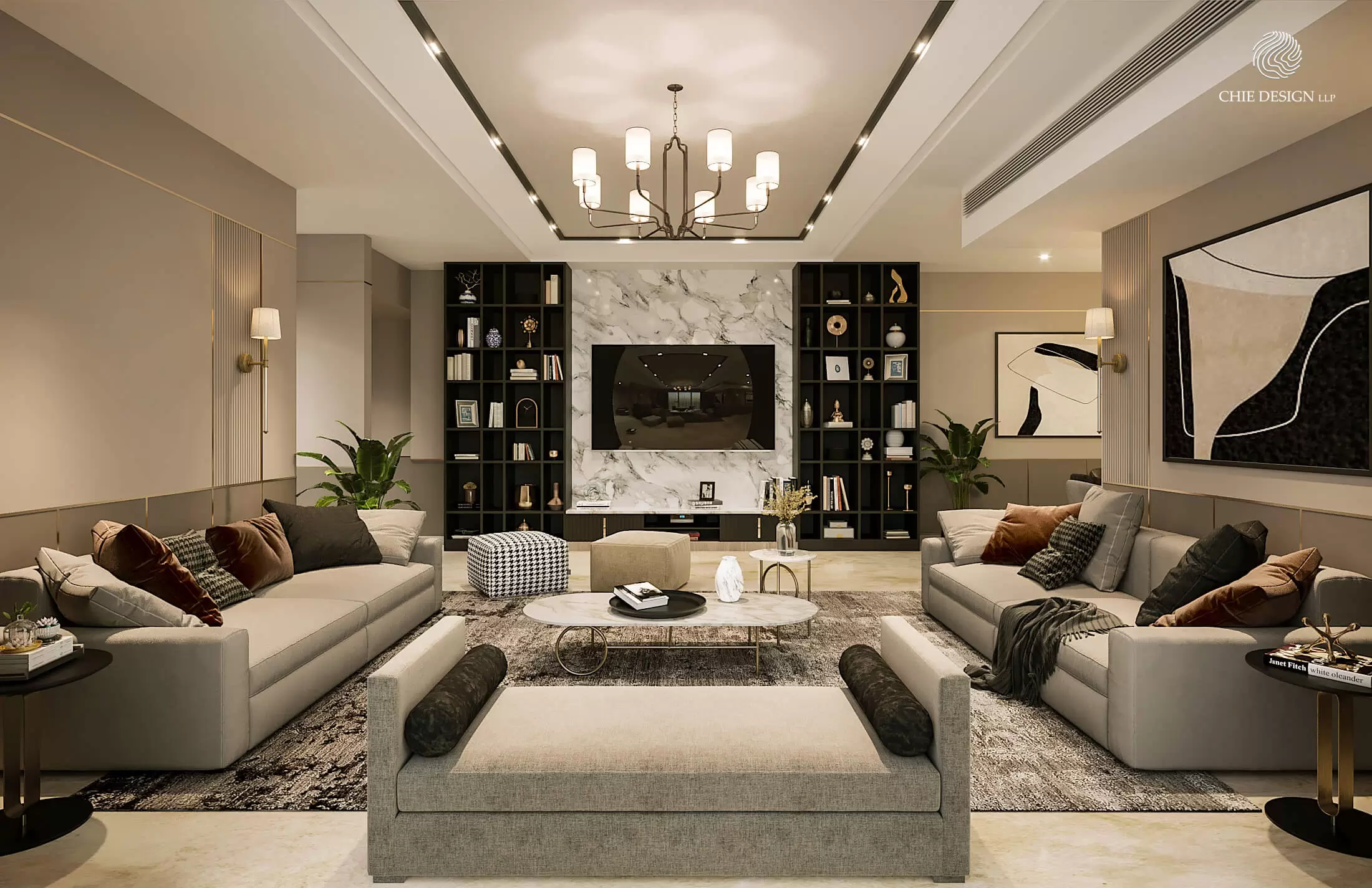 Luxury-Interior-Design-Living-Room - Team Garcia LLC